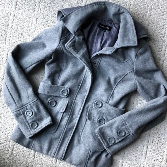 New look cute gray hooded jacket - Picture 6 of 8